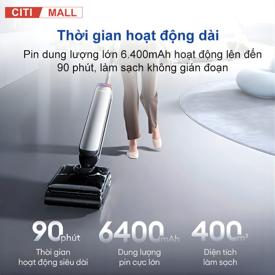Tineco FLOOR ONE S9 Artist Steam Pro- Máy Hút Bụi Lau Nhà 2026 tại Citimall 13