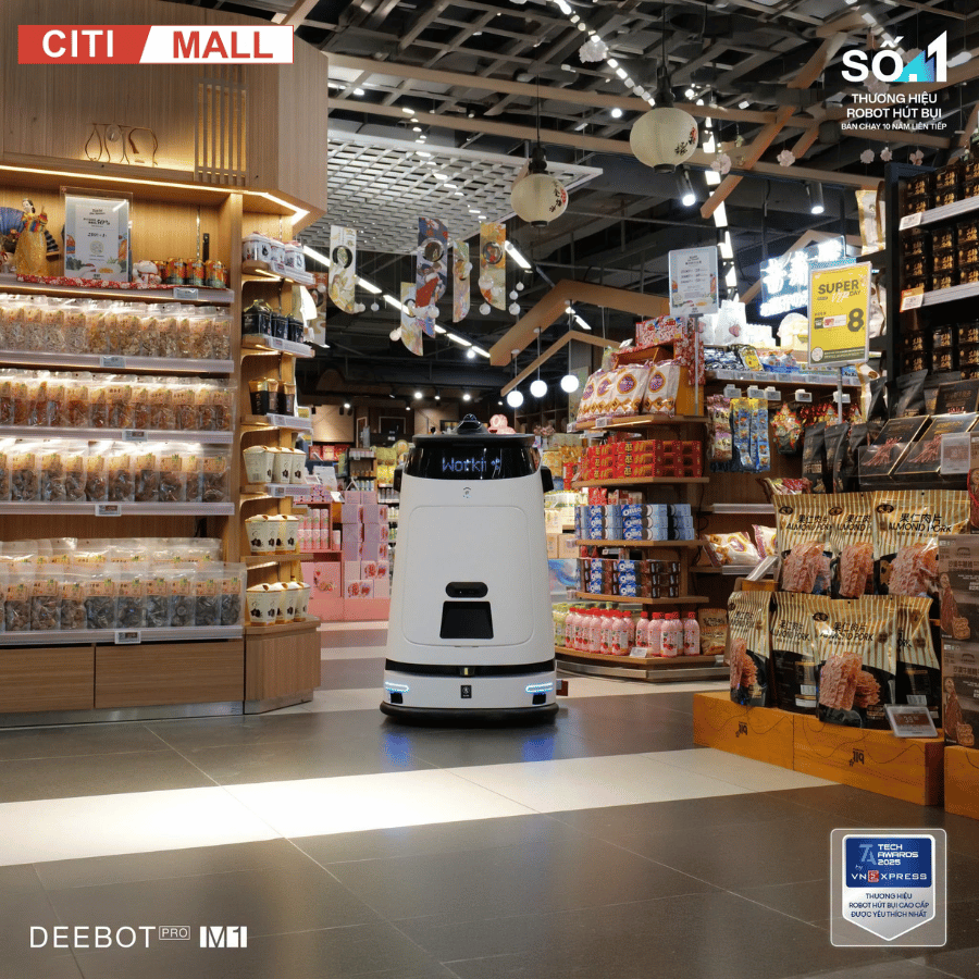 Ecovacs DEEBOT PRO M1 - Robot Hút Bụi Lau Sàn Công Nghiệp tại Citimall 19