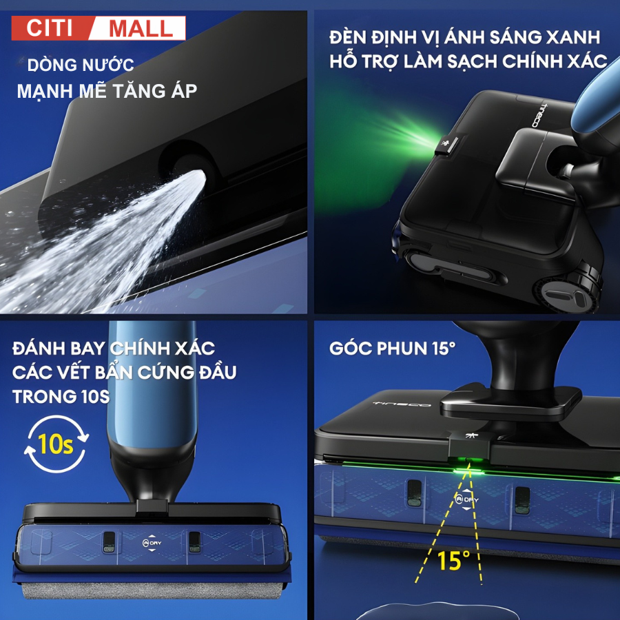 Tineco Station S9 Artist- Máy Hút Bụi Lau Nhà 2026 tại Citimall 14