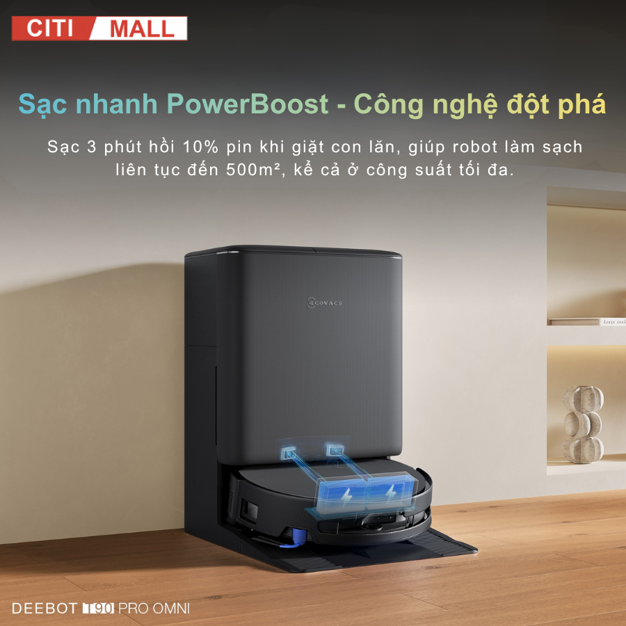 Ecovacs T90 Pro Omni - Robot Hút Bụi Lau Nhà 2026 tại Citimall 08
