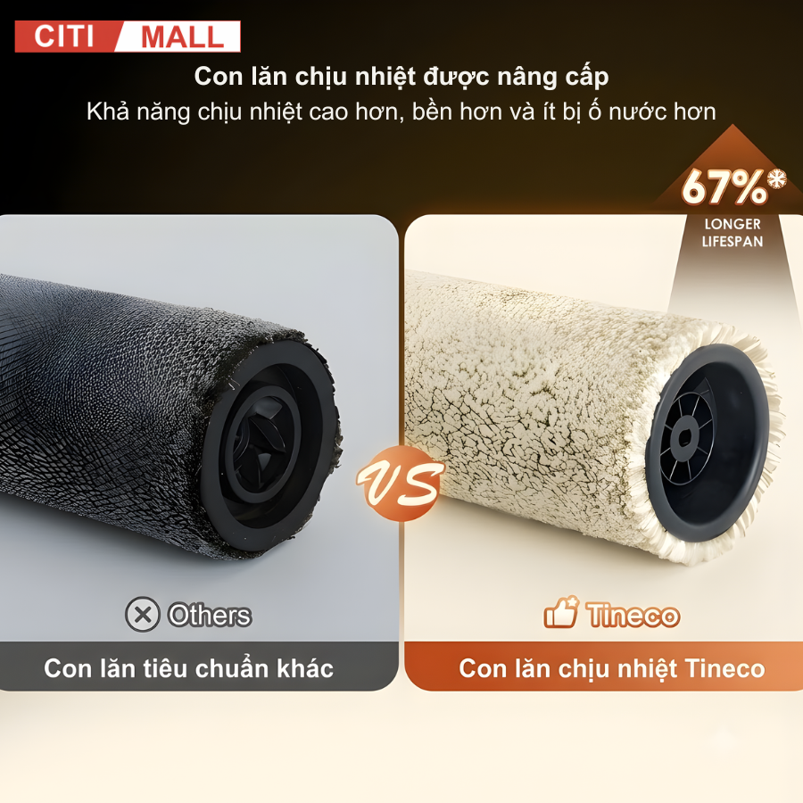 Tineco FLOOR ONE S6 Stretch Steam - Máy Hút Bụi Lau Nhà 2026 tại Citimall 15