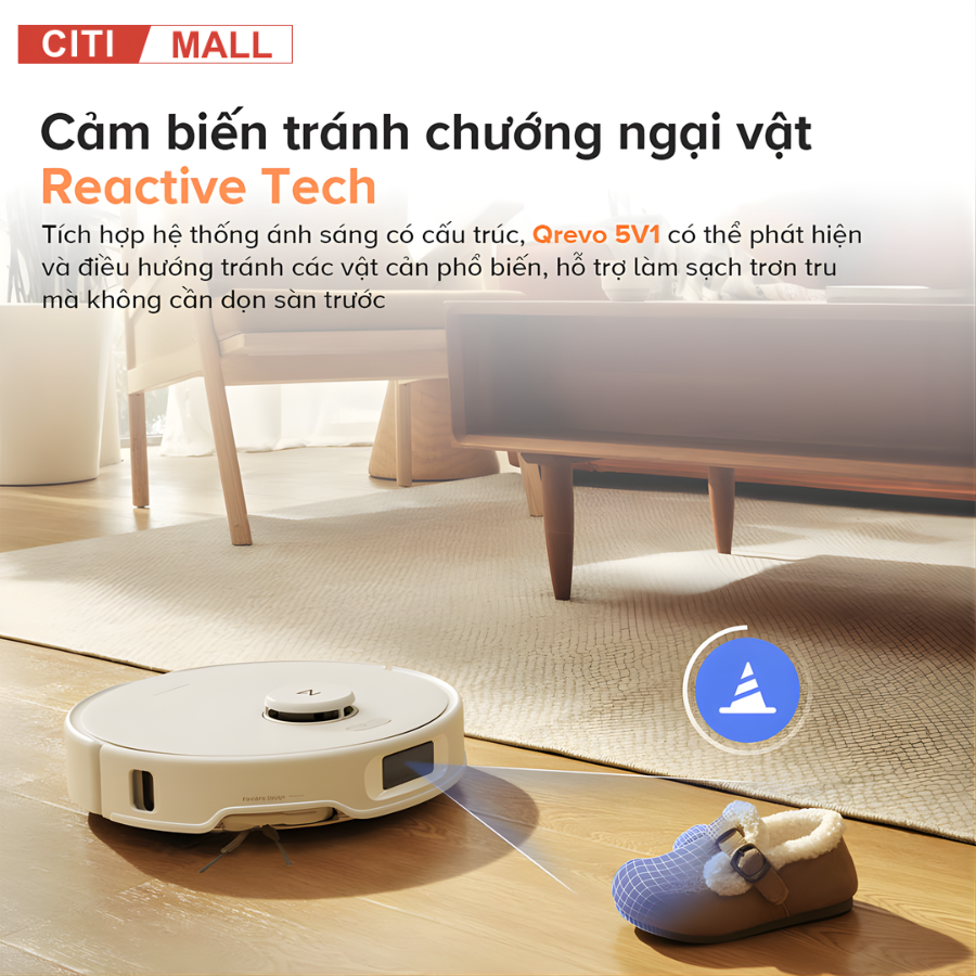 Roborock Qrevo Edge 5V1 - Robot Hút Bụi Lau Nhà 2026 tại Citimall 14