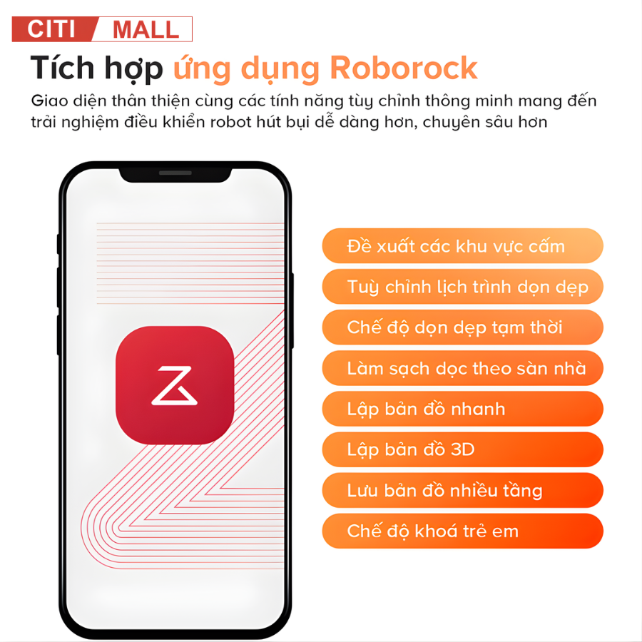 Roborock Qrevo Edge 5V1 - Robot Hút Bụi Lau Nhà 2026 tại Citimall 15