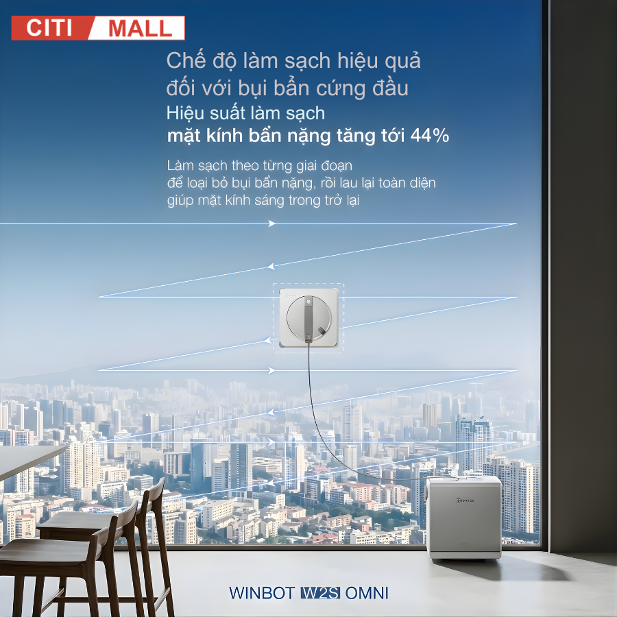 Ecovacs Winbot W2S Omni - Robot Hút Bụi Lau Nhà 2026 tại Citimall 17