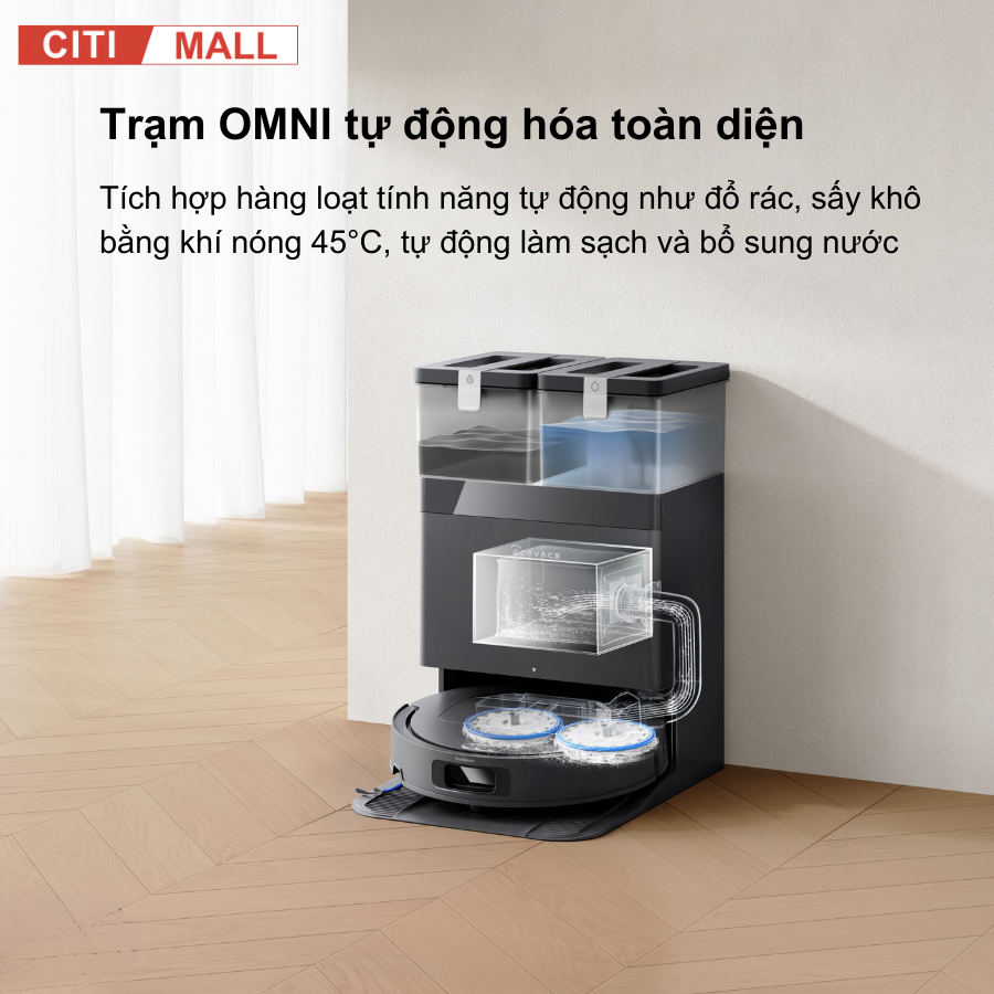 Ecovacs Deebot T30C Prime Omni - Robot Hút Bụi Lau Nhà 2026 tại Citimall 15