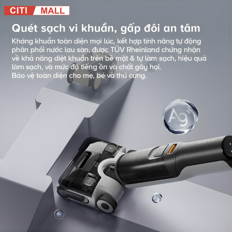 Roborock F25 ACE - Máy Hút Bụi Lau Nhà 2026 tại Citimall 16