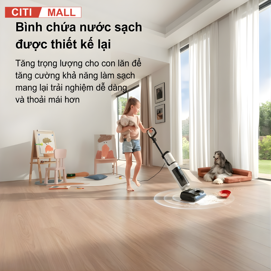 Tineco FLOOR ONE S6 Stretch Steam - Máy Hút Bụi Lau Nhà 2026 tại Citimall 16