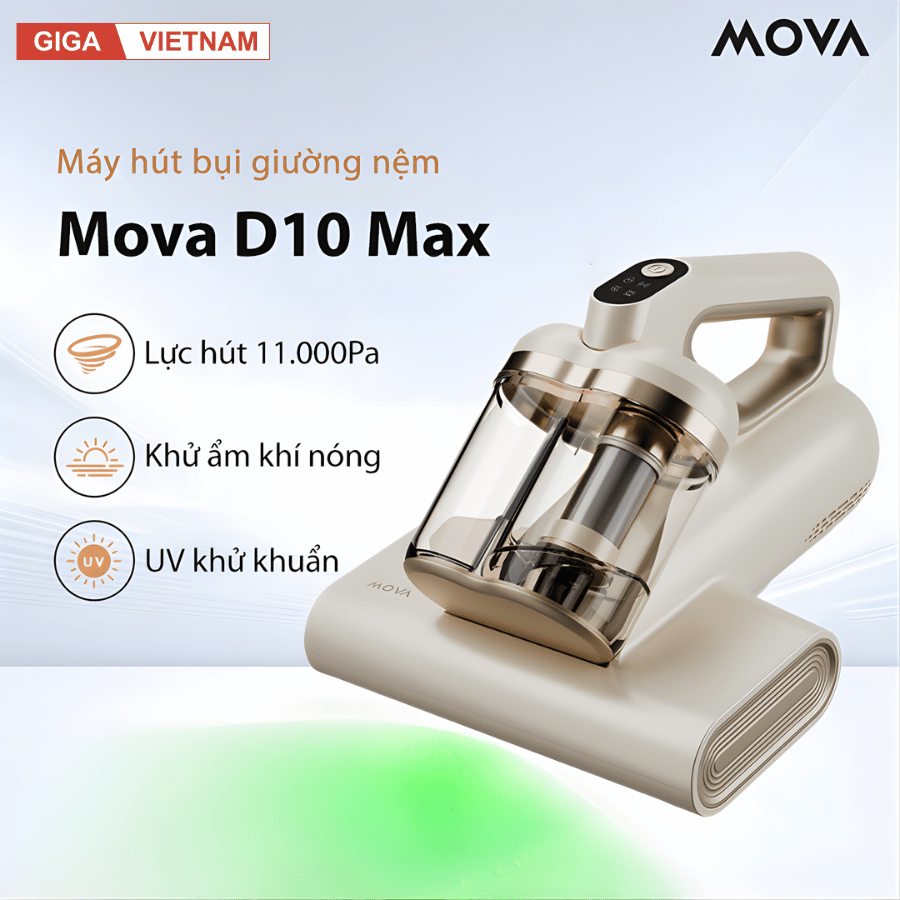 Mova D10 Max - Máy Hút Bụi Giường Nệm 2026 tại Giga Việt Nam 02