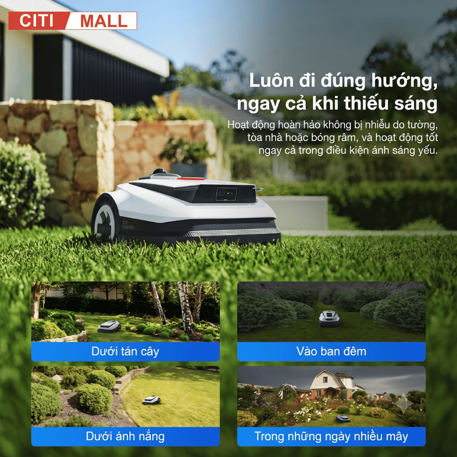 Ecovacs GOAT A2000 LiDAR PRO - Robot Cắt Cỏ 2026 tại Citimall 08