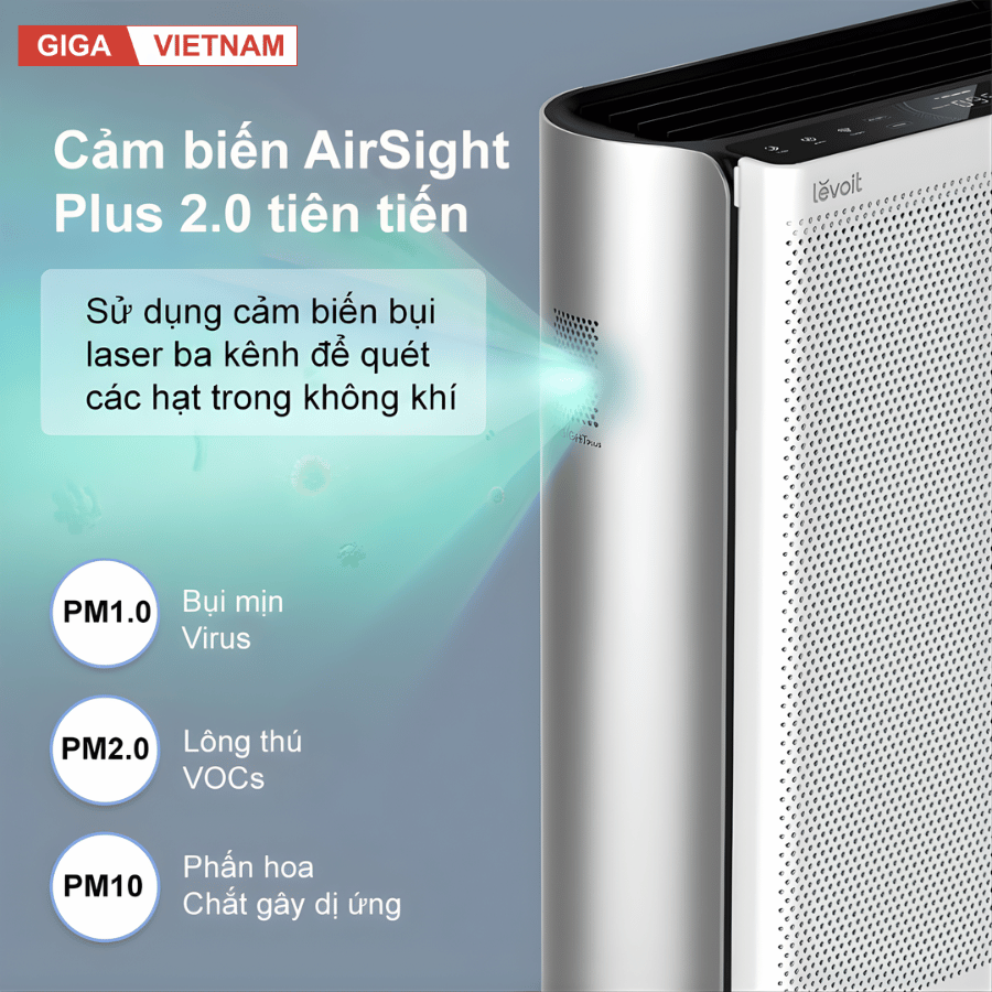Levoit EverestAir - Máy Lọc Không Khí 2026 tại Giga Việt Nam x Citimall 04