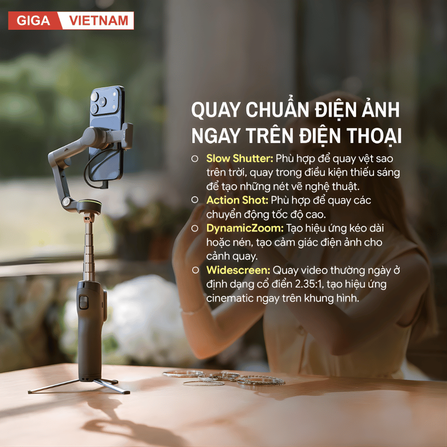 DJI Osmo Mobile 8P - Gimbal Thế Hệ Mới 2026 tại Giga Việt Nam x Citimall 018