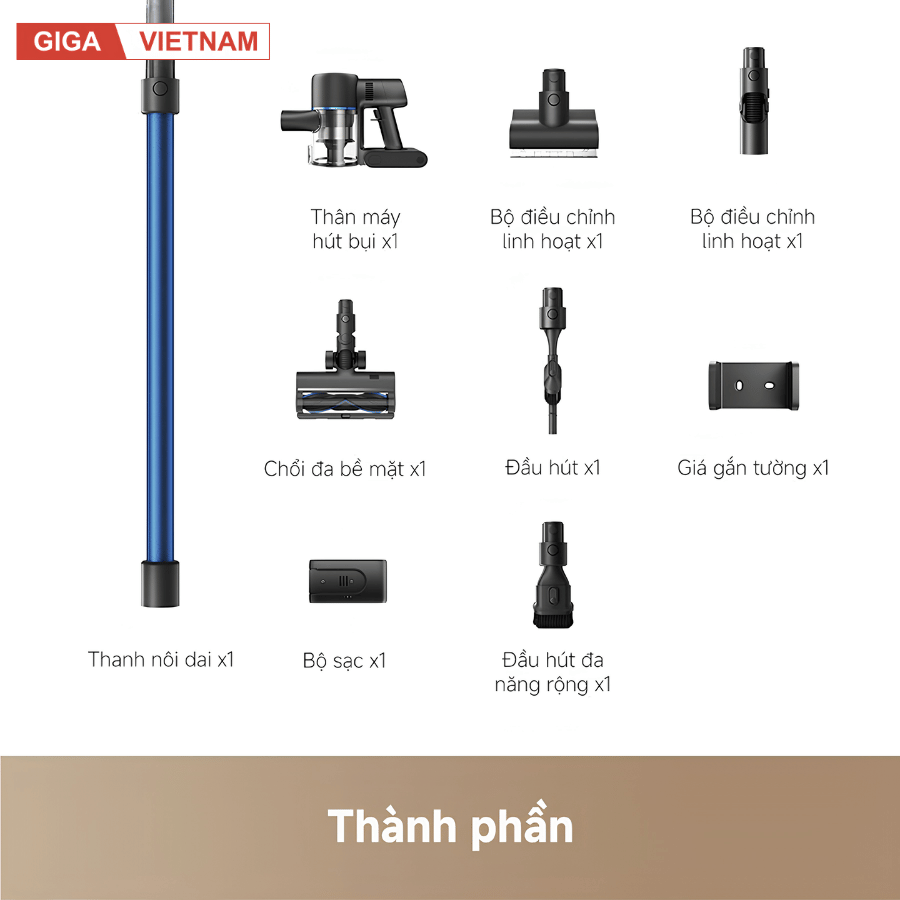 Mova S4 Detect - Máy Hút Bụi Cầm Tay Không Dây 2026 tại Giga Việt Nam x Vua Nhà Bếp Đức 13