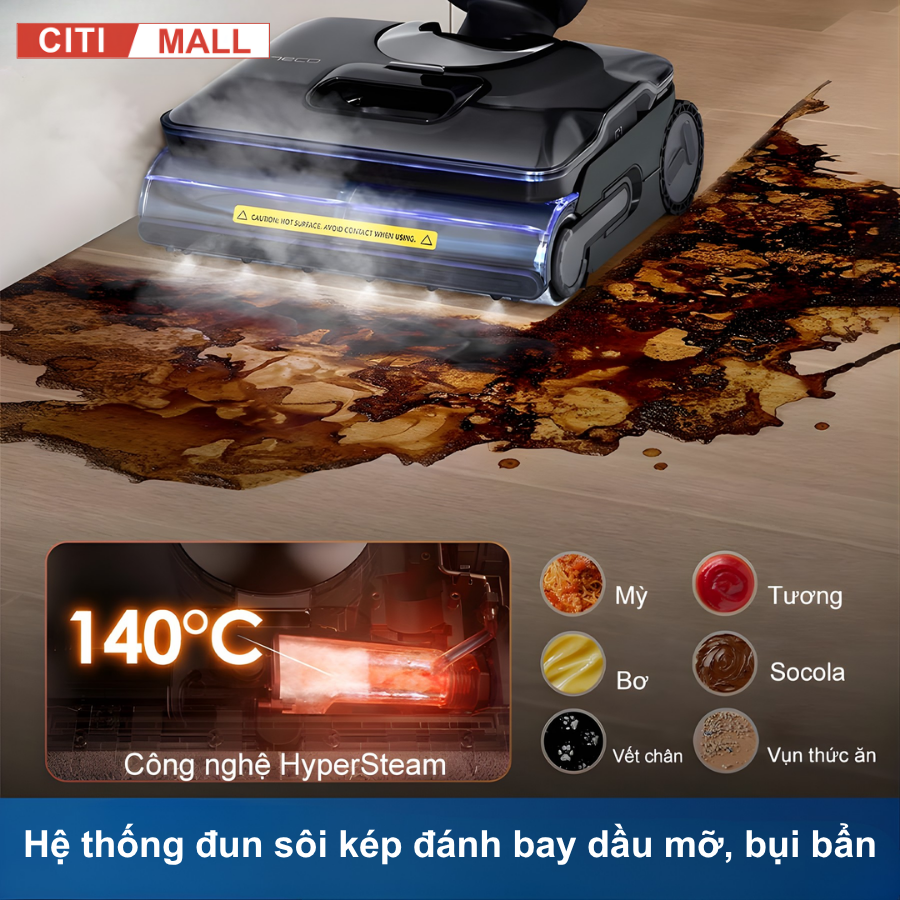 Tineco FLOOR ONE S7 Stretch Steam- Máy Hút Bụi Lau Nhà 2026 tại Citimall 02