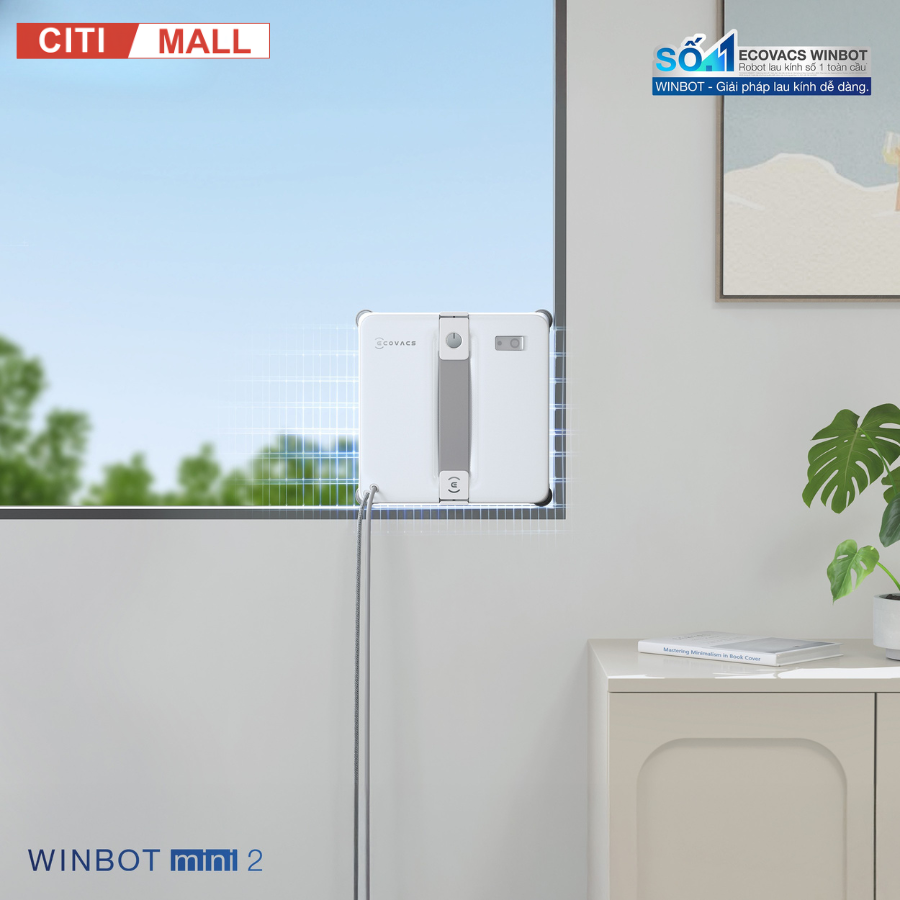 Ecovacs Winbot Mini 2 - Robot lau kính Ecovacs 2026 tại Citimall 20