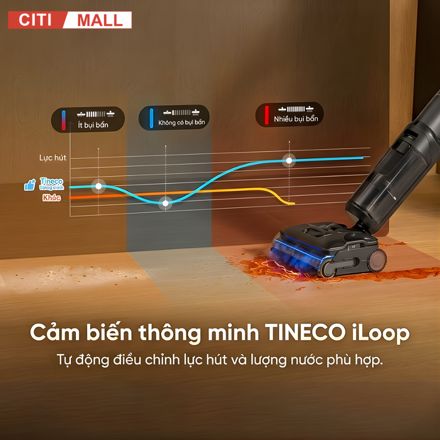 Tineco FLOOR ONE Switch S7 Steam- Máy Hút Bụi Lau Nhà 2026 tại Citimall 20