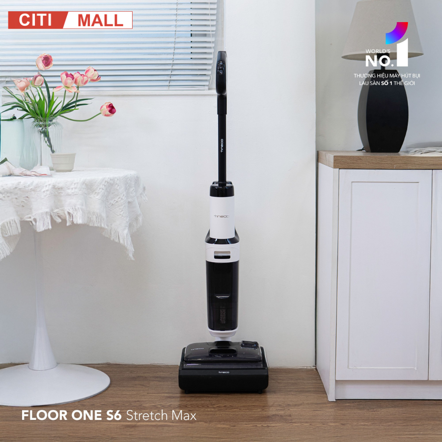 Tineco FLOOR ONE S6 Stretch Max- Máy Hút Bụi Lau Nhà 2026 tại Citimall 20