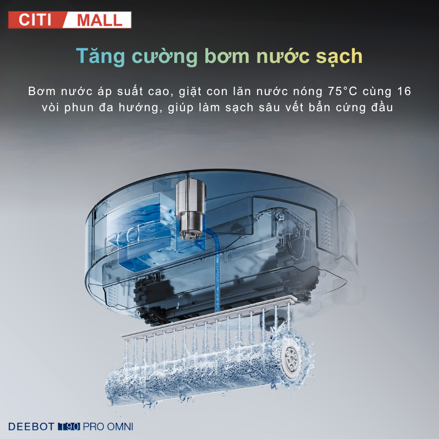 Ecovacs T90 Pro Omni - Robot Hút Bụi Lau Nhà 2026 tại Citimall 14
