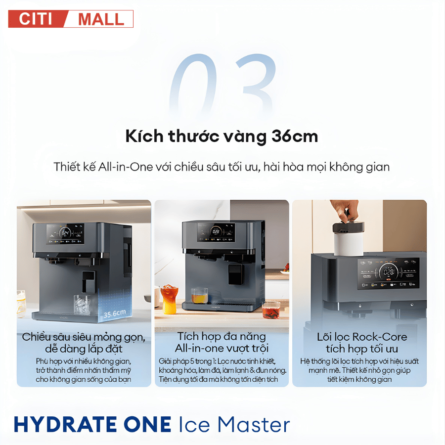 Tineco HYDRATE ONE Ice Master - Máy Lọc Nước 2026 tại Citimall 04