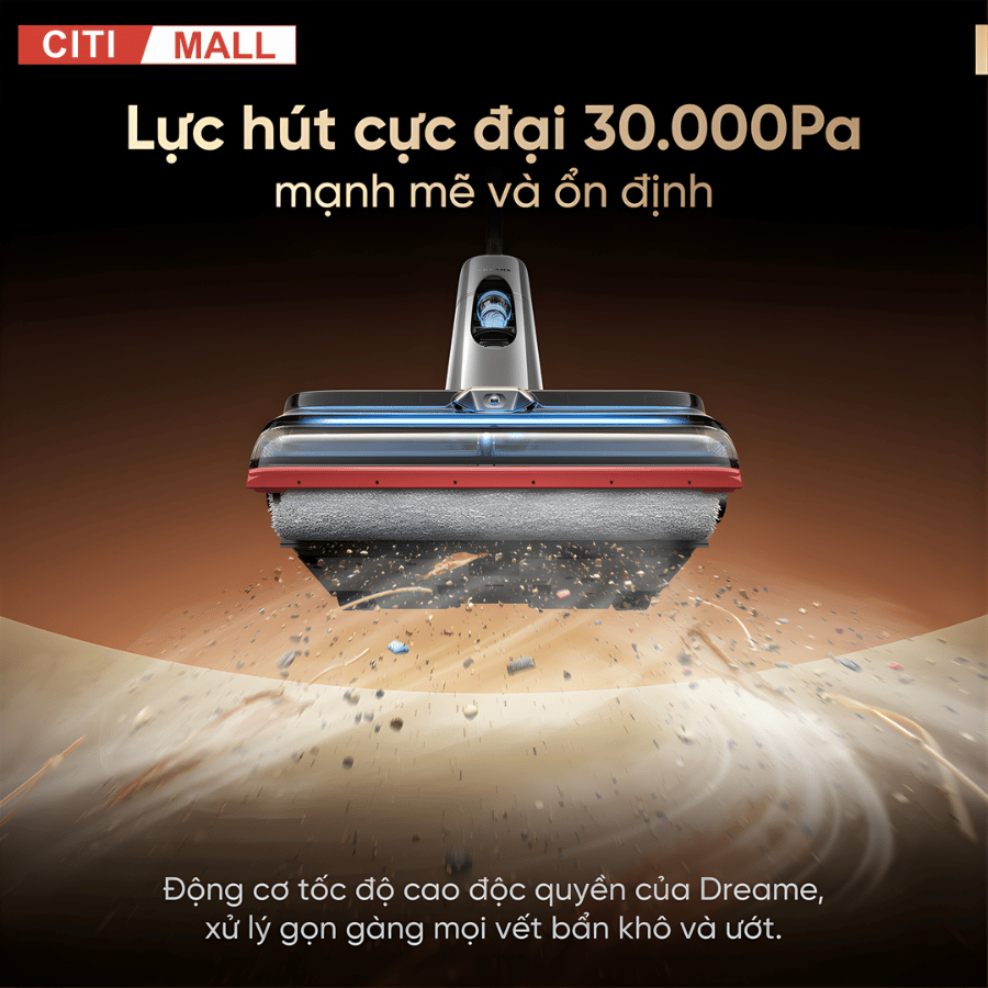 Dreame H16 Pro - Máy Hút Bụi Lau Sàn Khô Ướt 2026 tại Citimall- Giga Việt Nam - Vua Nhà Bếp Đức 09