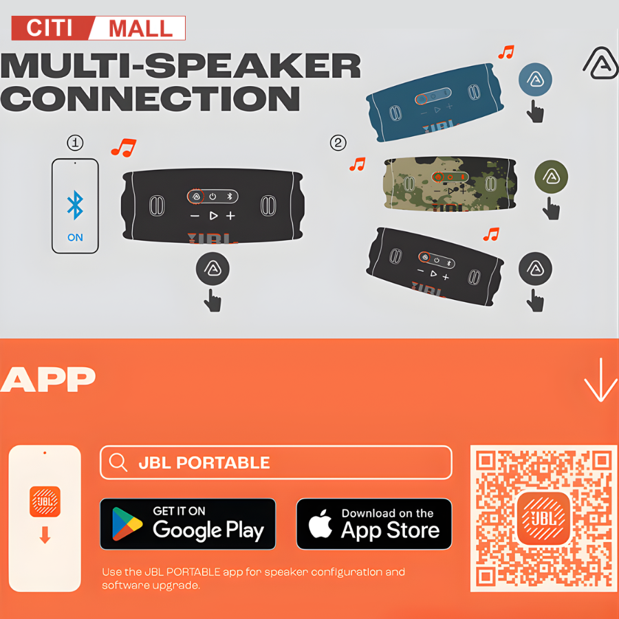 JBL Charge 6 - Loa Bluetooth Di Động Cao Cấp 2026 tại Citimall 22