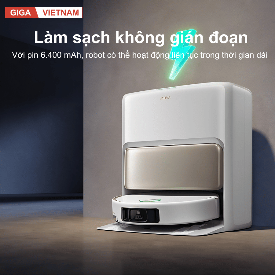 Mova V50 Ultra  - Robot Hút Bụi Lau Sàn 2026 tại Giga Việt Nam 018