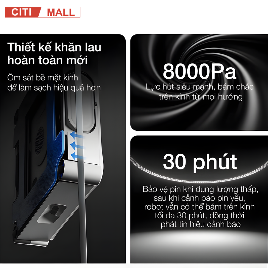 Ecovacs Winbot W2S Omni - Robot Hút Bụi Lau Nhà 2026 tại Citimall 22