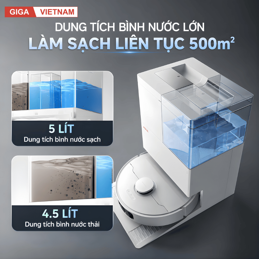 Mova E50 Pro Ultra - Robot Hút Bụi Lau Nhà 2026 tại Citimall - Giga Việt Nam 09
