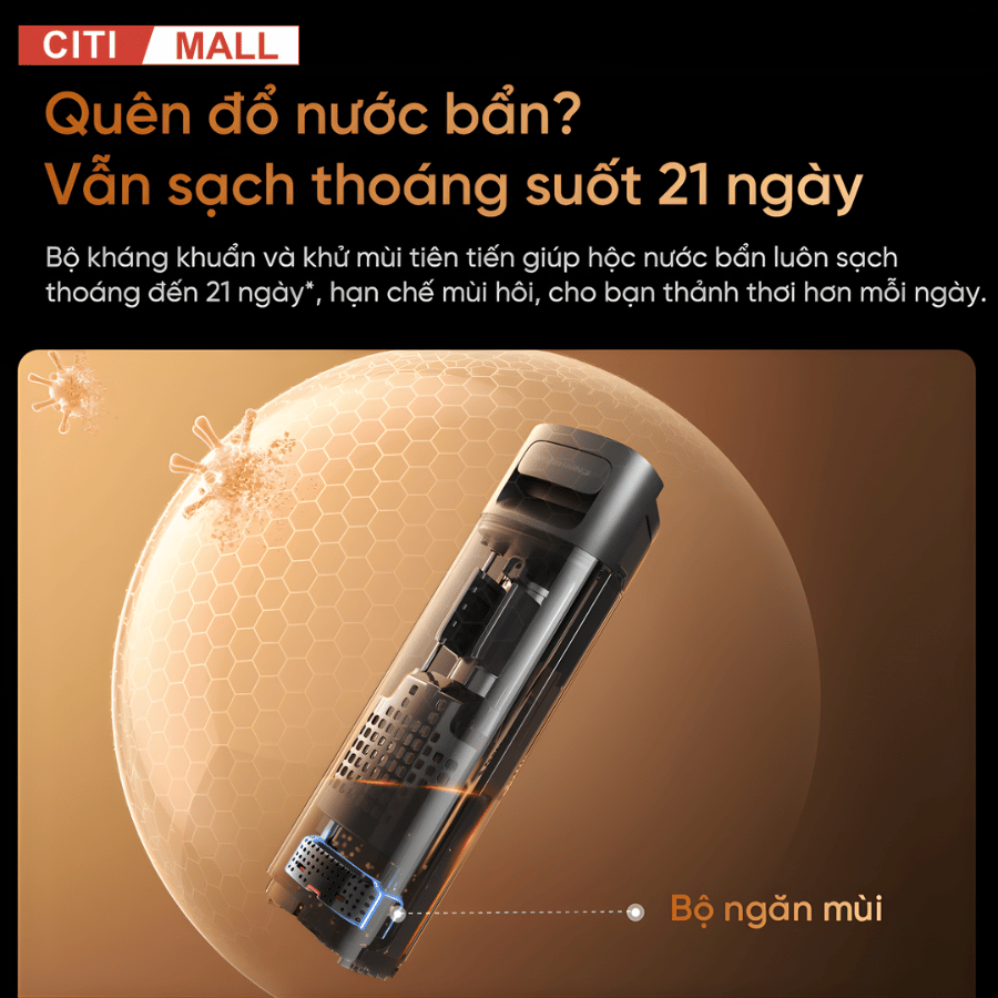 Dreame H16 Pro - Máy Hút Bụi Lau Sàn Khô Ướt 2026 tại Citimall- Giga Việt Nam - Vua Nhà Bếp Đức 014