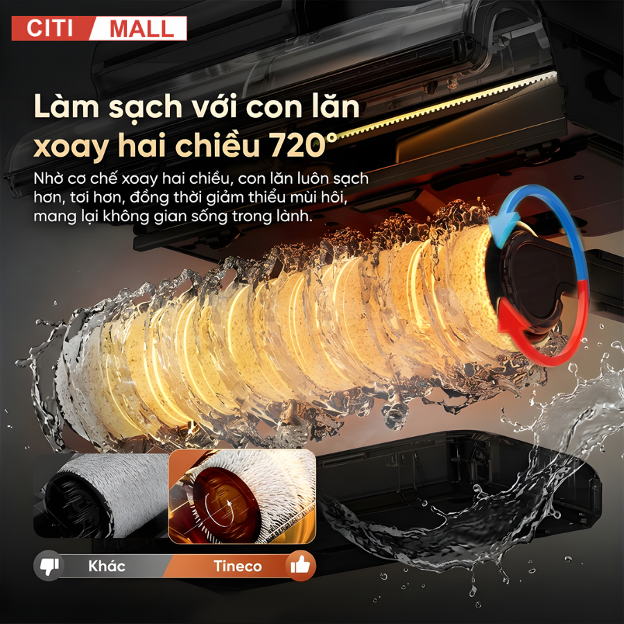 Tineco FLOOR ONE Switch S7 Steam- Máy Hút Bụi Lau Nhà 2026 tại Citimall 24