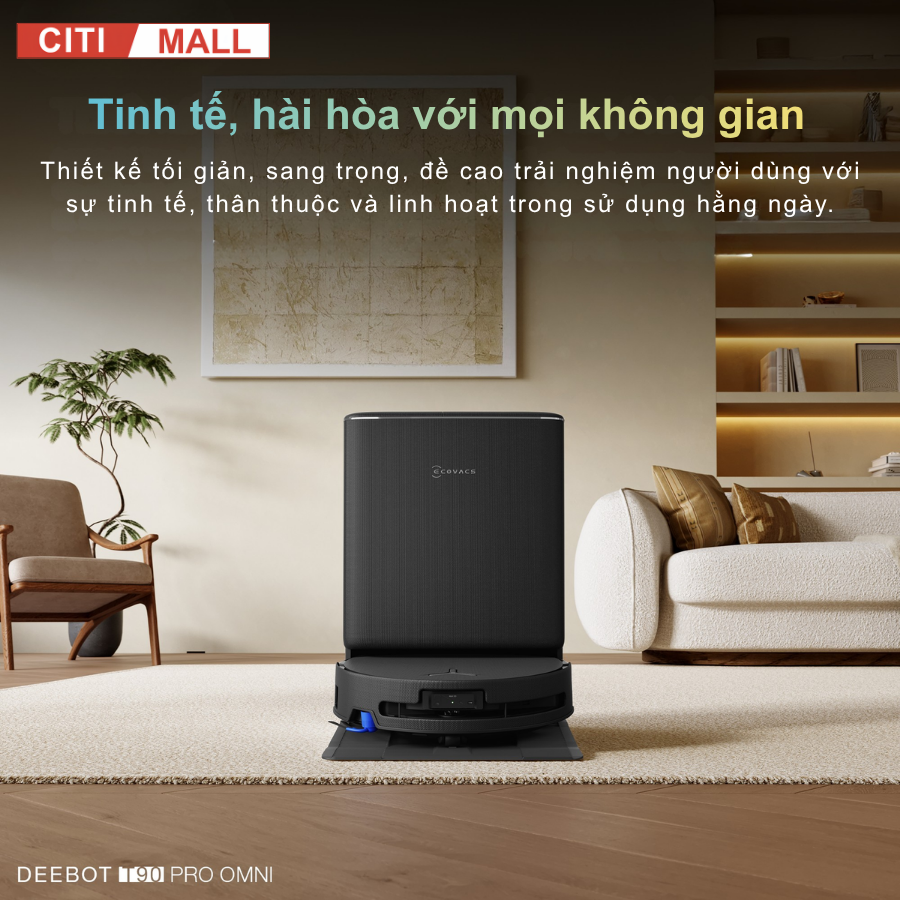 Ecovacs T90 Pro Omni - Robot Hút Bụi Lau Nhà 2026 tại Citimall 18