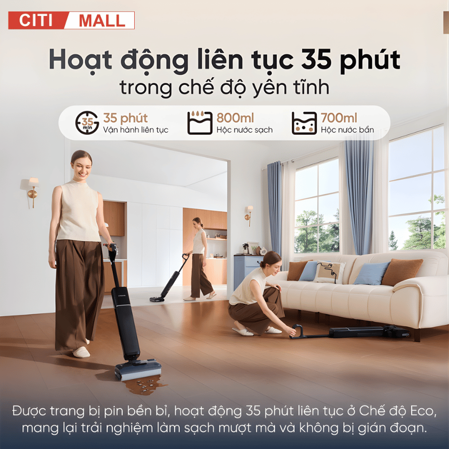 Dreame H16 GT - Máy Hút Bụi Lau Sàn 2026 tại Citimall x Giga Việt Nam 10
