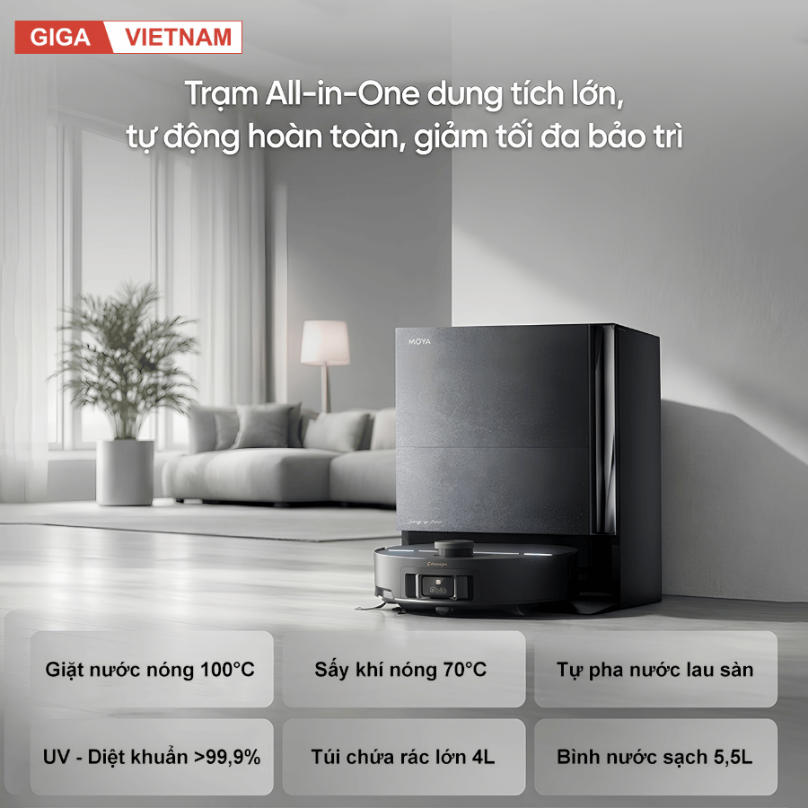 MOVA Z70 Ultra Roller - Robot Hút Bụi Lau Nhà 2026 tại Giga Việt Nam 13
