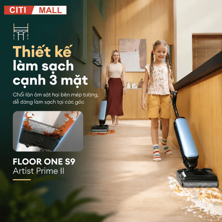 TINECO S9 ARTIST PRIME II - MÁY HÚT BỤI LAU SÀN KHÔ ƯỚT 2026
