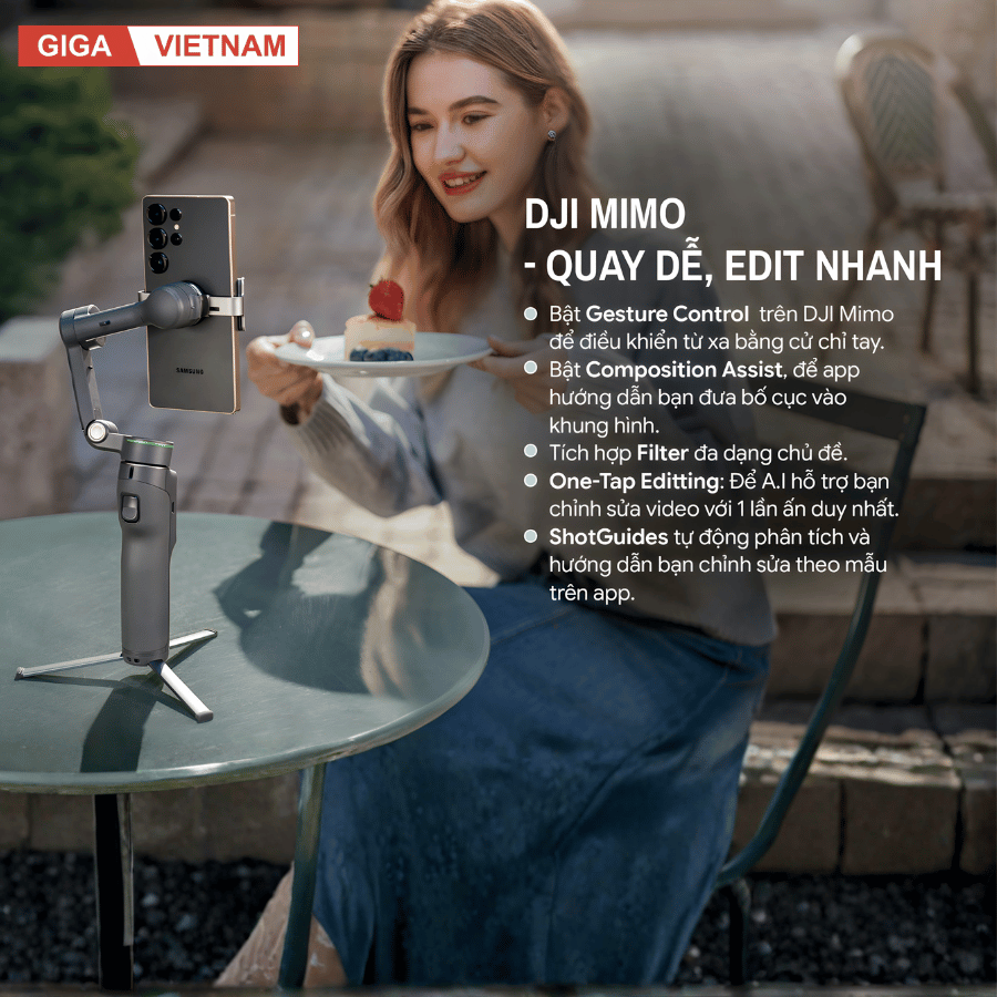 DJI Osmo Mobile 8P - Gimbal Thế Hệ Mới 2026 tại Giga Việt Nam x Citimall 020