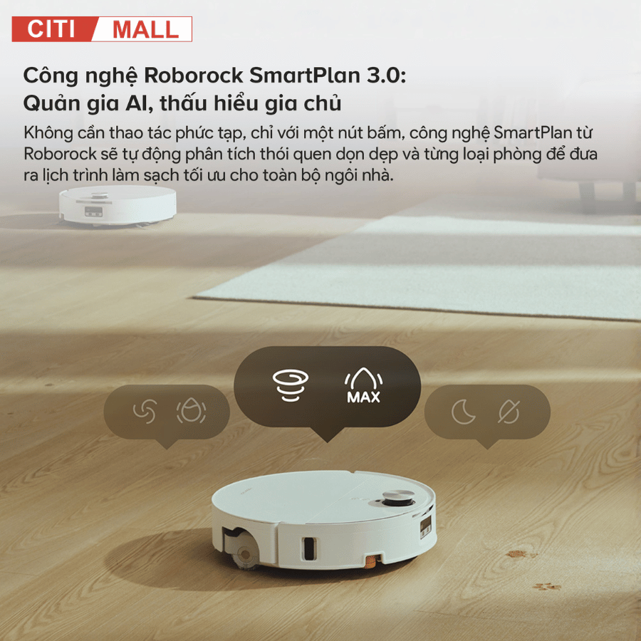 Robot hút bụi lau nhà Roborock Qrevo Edge 2 Flow tại Citimall 017