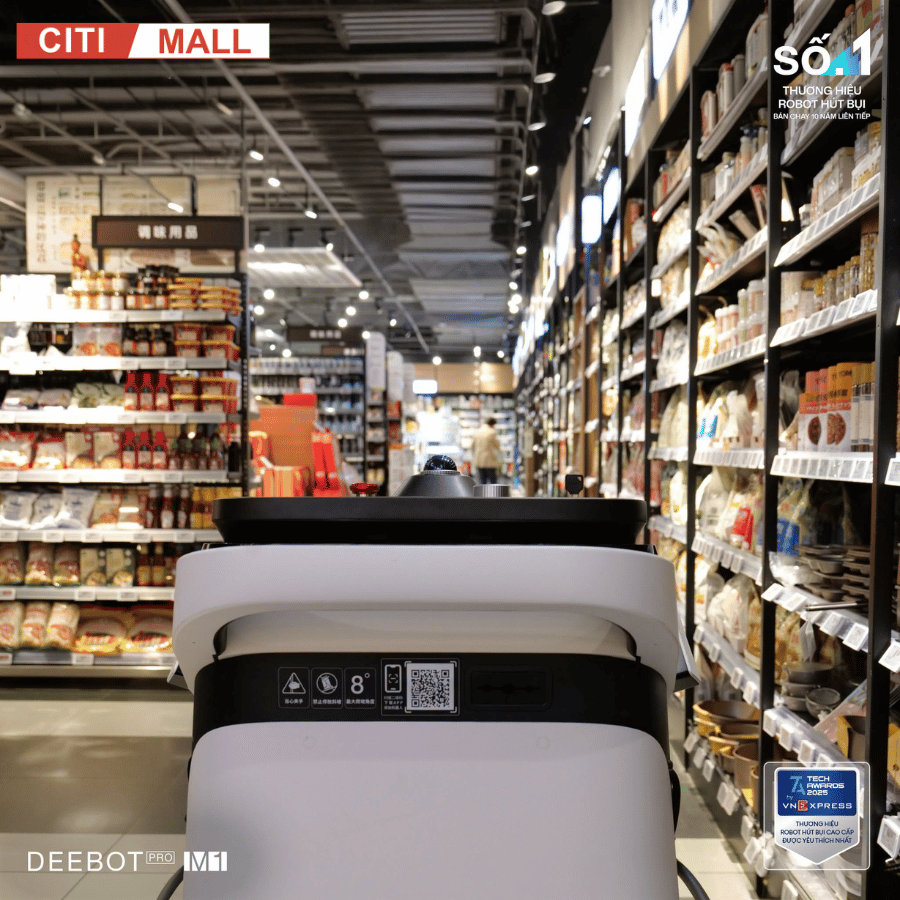 Ecovacs DEEBOT PRO M1 - Robot Hút Bụi Lau Sàn Công Nghiệp tại Citimall 20