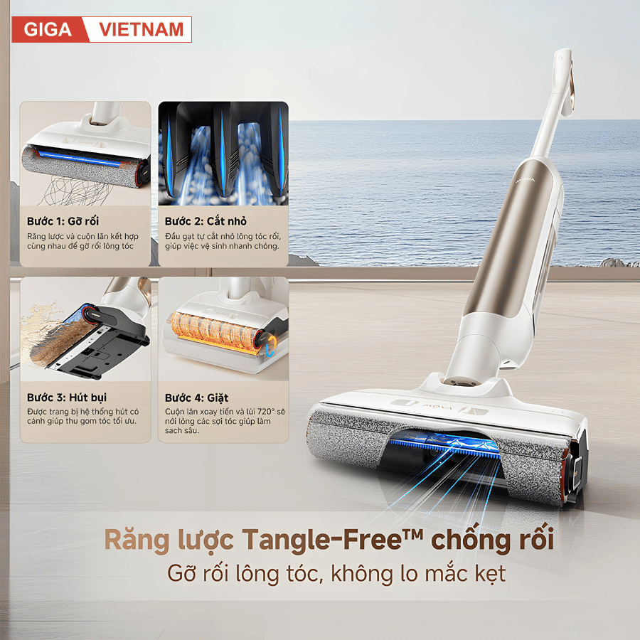 Mova M10 - Máy Hút Bụi Lau Sàn Cầm Tay 2026 tại Giga Việt Nam x Vua Nhà Bếp Đức 05
