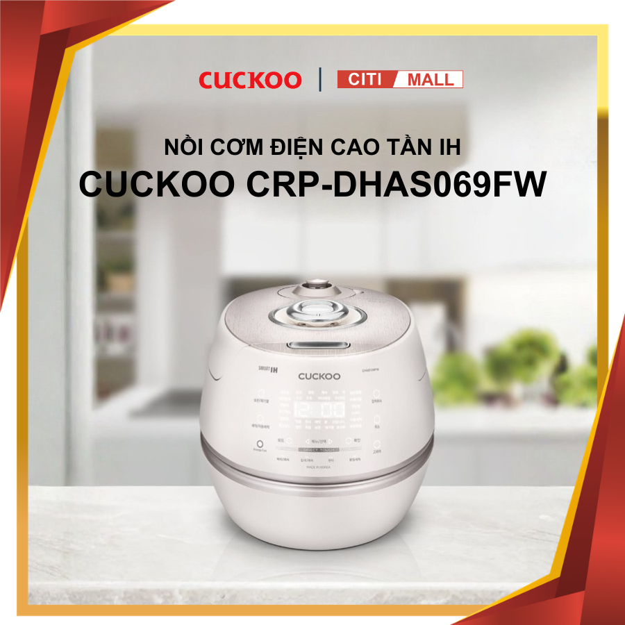 CUCKOO CRP-DHAS069FW - NỒI CƠM ĐIỆN CAO TẦN 2026 tại Citimall 01