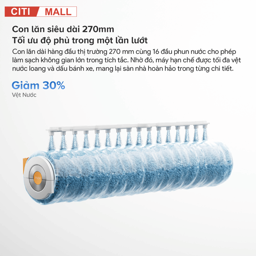 Robot hút bụi lau nhà Roborock Qrevo Edge 2 Flow tại Citimall 06