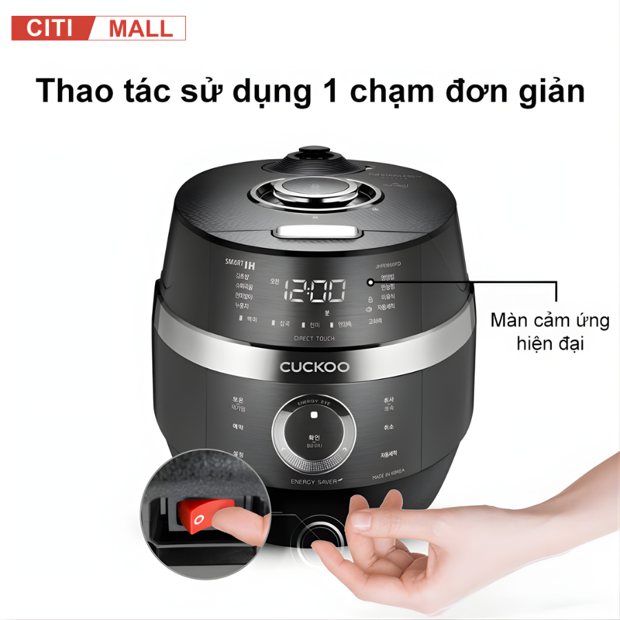 Cuckoo CRP-JHR1060FD 1,8l - Nồi cơm điện cao tần tại citimall 04