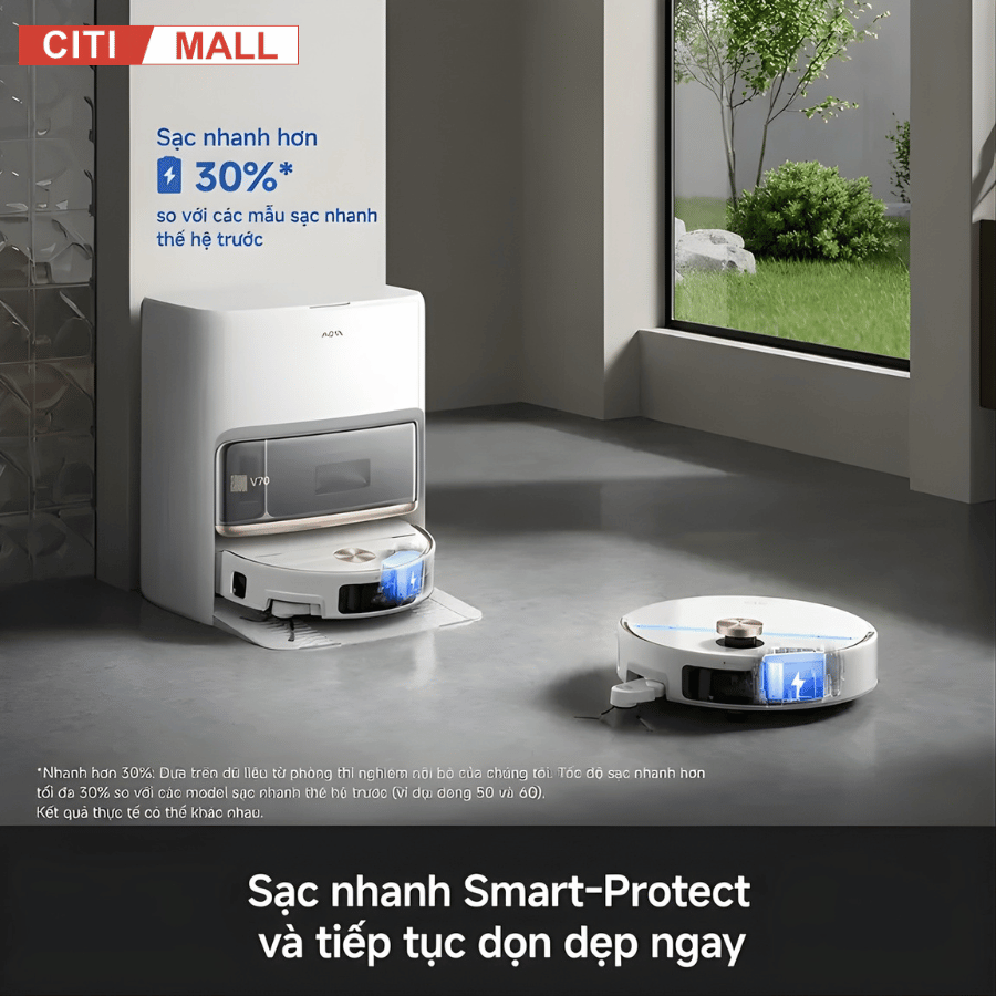 Mova V70 Ultra Complete - Robot Hút Bụi Lau Sàn 2026 tại Giga Việt Nam x Citimall 15