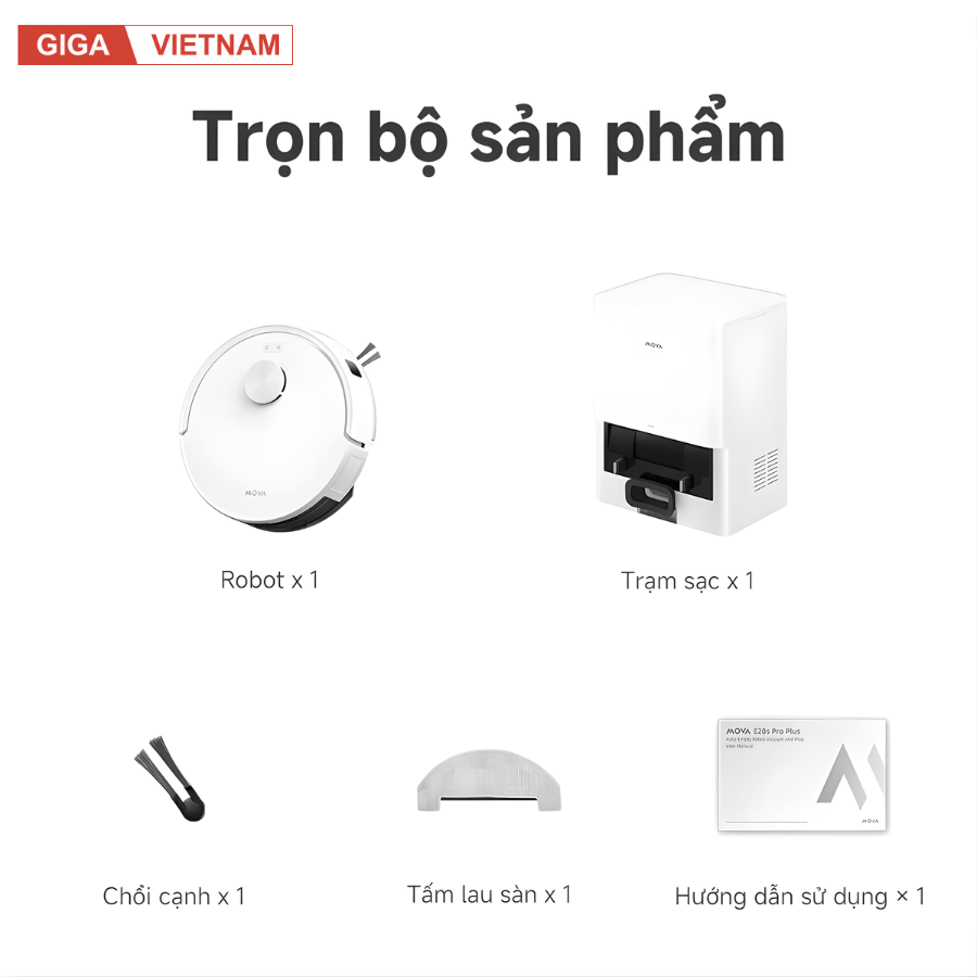 Mova E20s Pro Plus - Robot Hút Bụi Lau Nhà 2026 tại Giga Việt Nam 16