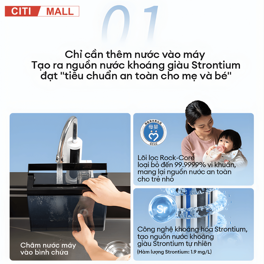 Tineco HYDRATE ONE Ice Master - Máy Lọc Nước 2026 tại Citimall 02