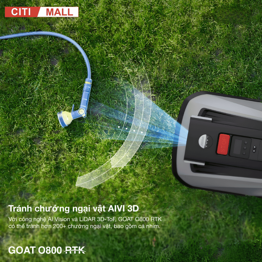 Ecovacs GOAT O800 RTK - Robot Cắt Cỏ Thông Minh 2026 tại Citimall 10