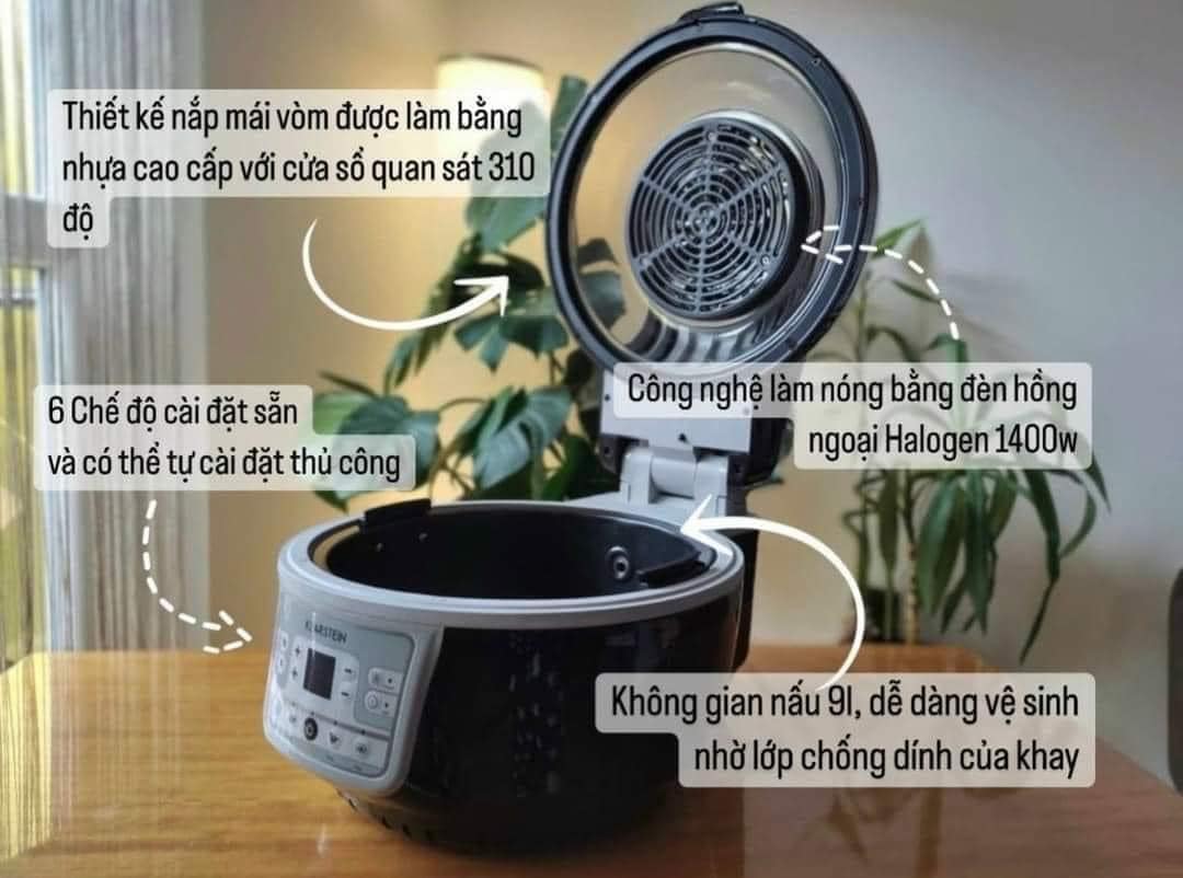 Nồi chiên không dầu Klarstein Turbo 9L