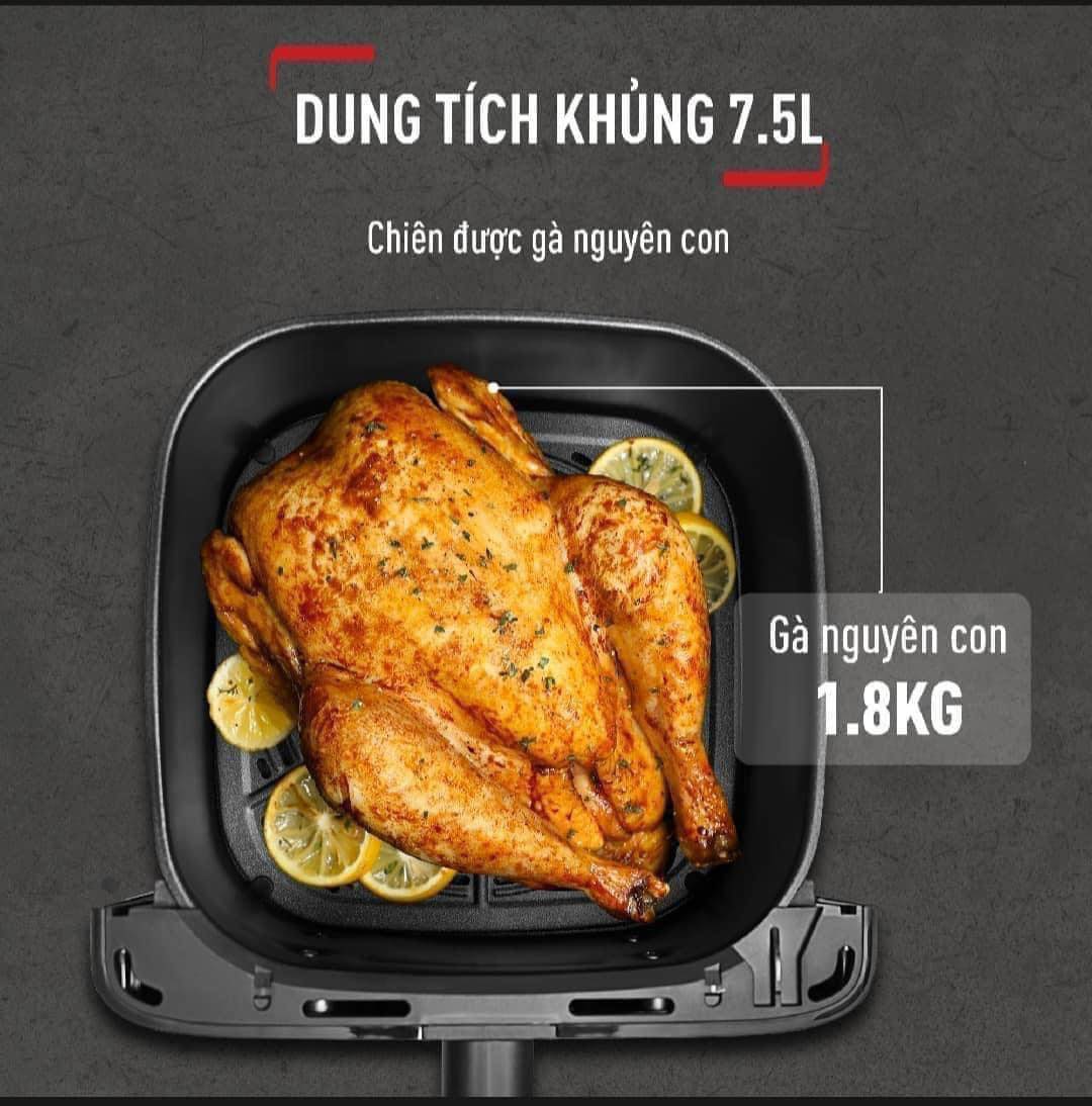 Nồi chiên không dầu điện tử Tefal EY855D68 EasyFry Mega - 7.5L