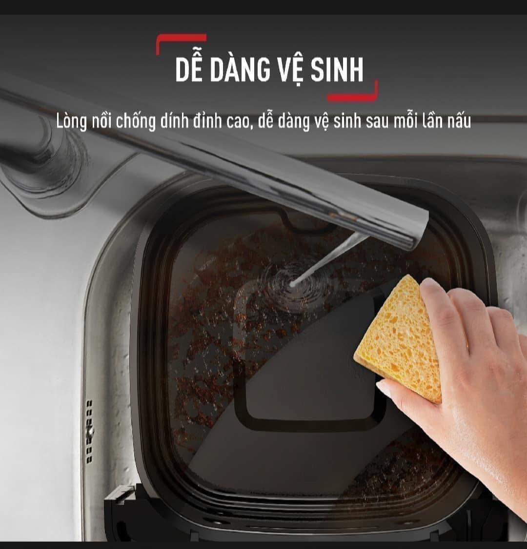 Nồi chiên không dầu điện tử Tefal EY855D68 EasyFry Mega - 7.5L