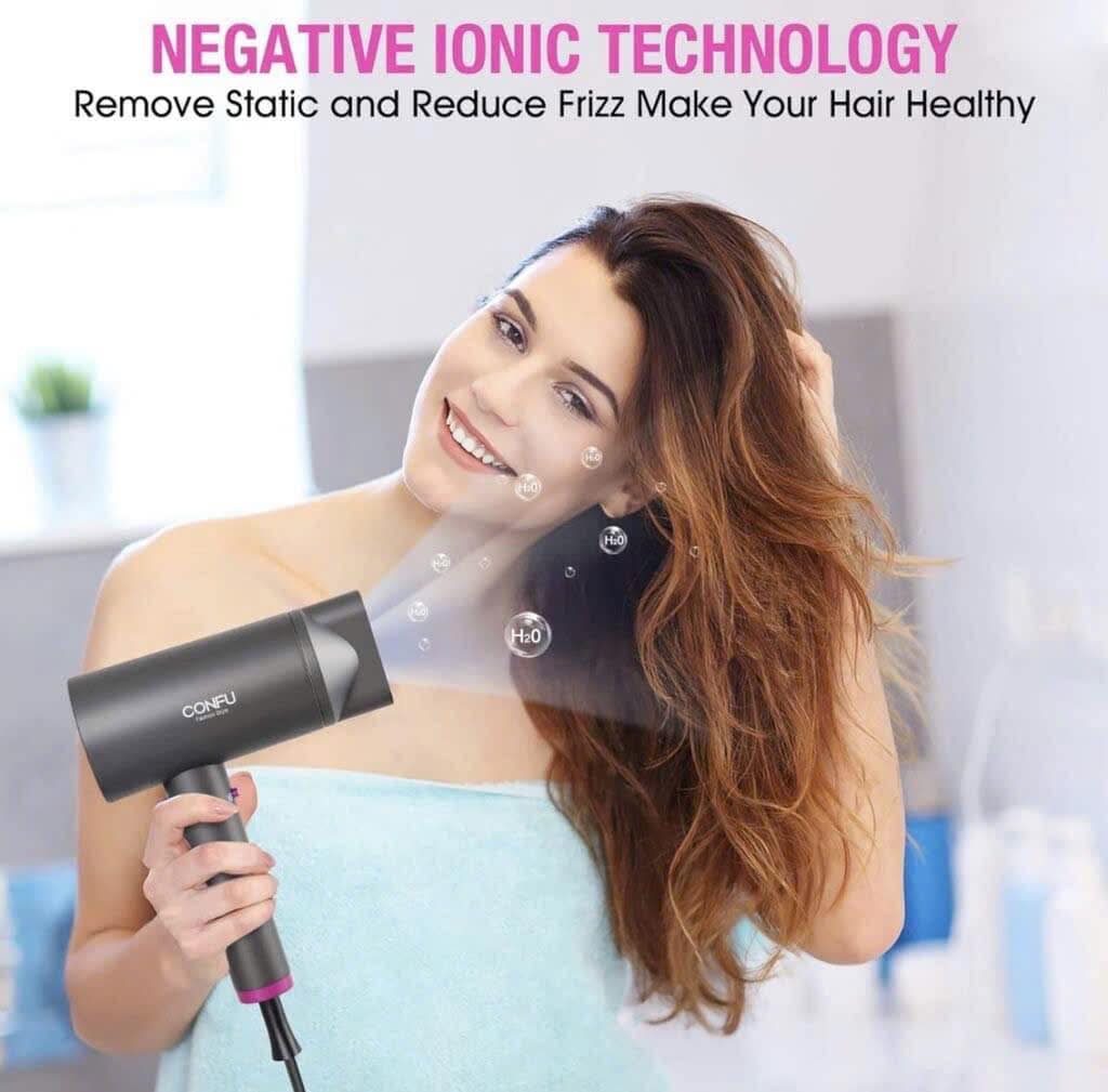 Máy sấy tóc CONFU KF-3141 có bù ion âm chống rối & bảo vệ tóc