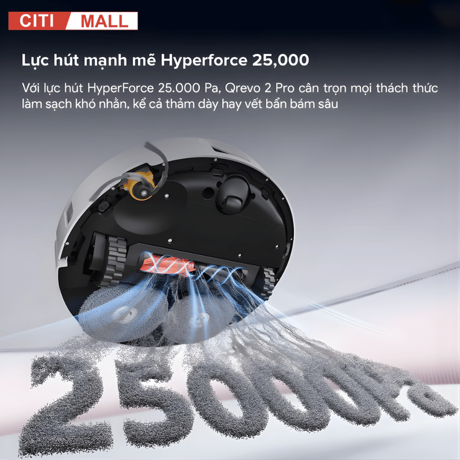 Roborock Qrevo 2 Pro - Robot Hút Bụi Lau Nhà 2026 tại Giga Việt Nam x Citimall 03