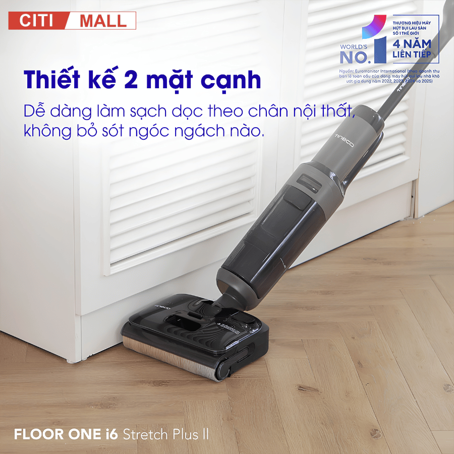 Tineco Floor One i6 Stretch Plus 2 - Máy Hút Bụi Lau Sàn Khô Ướt 2027 05